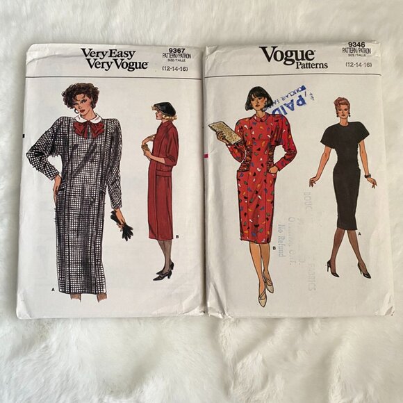 2 Vogue Sewing Patterns - Picture 1 of 5